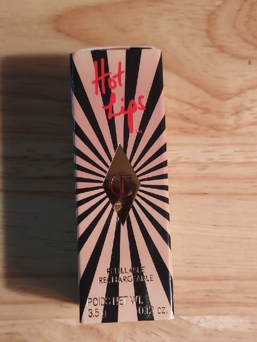 Charlotte Tilbury Viva La Vergara, refillable, rechargeable lipstick.